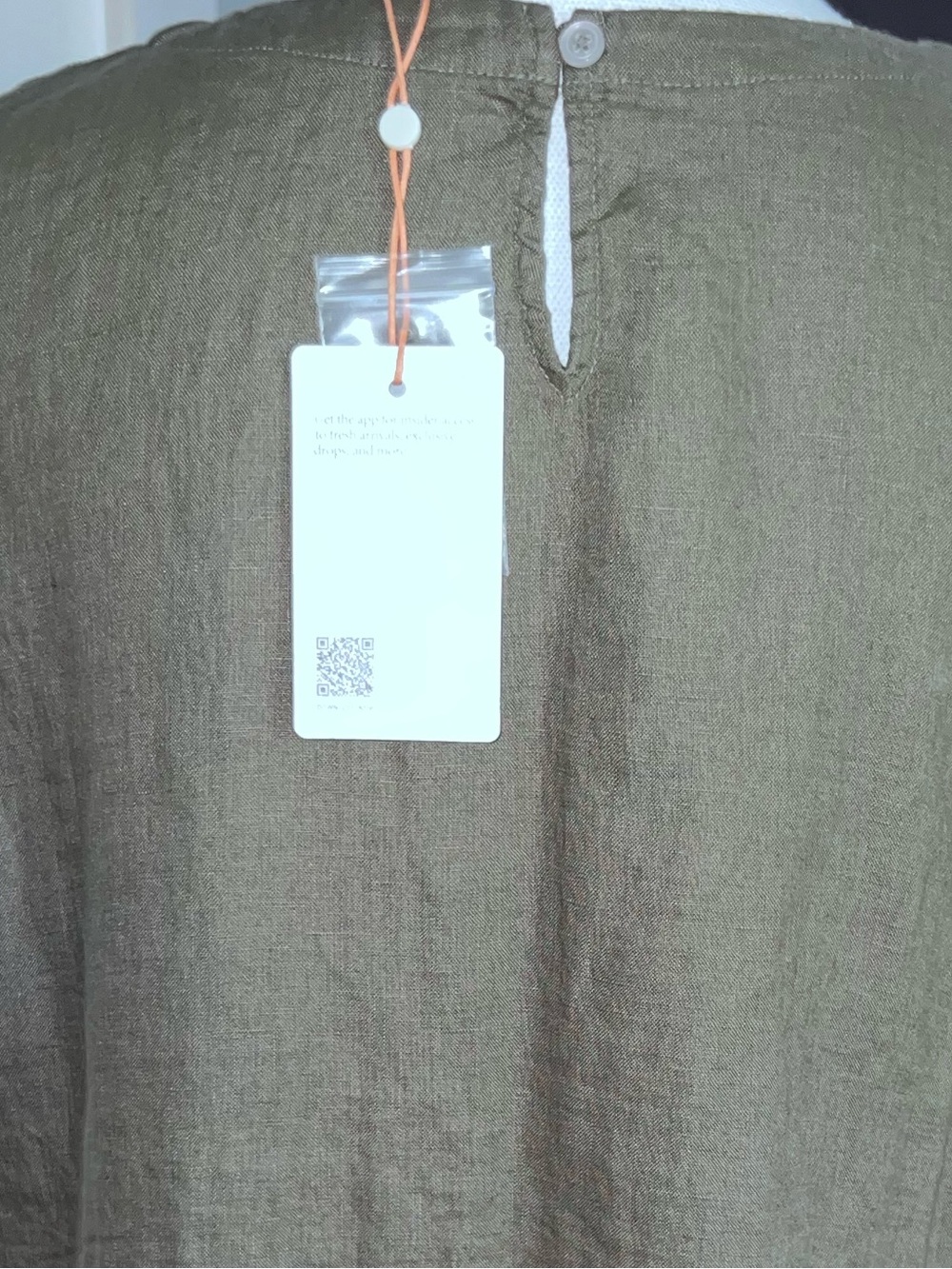 Quince Women's 100% European Linen
Sleeveless Top Olive XL - Picture 8 of 11